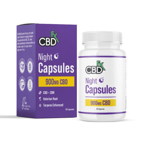 CBDfx CBD + CBN Night Capsules – 900mg