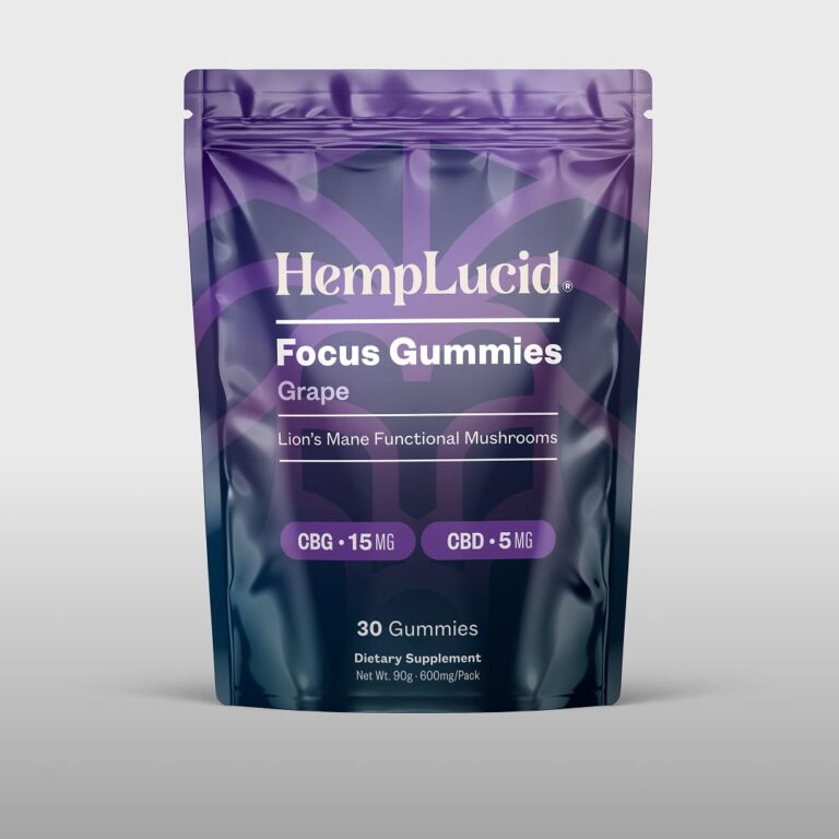 Focus Mushroom CBG Gummies - Grape