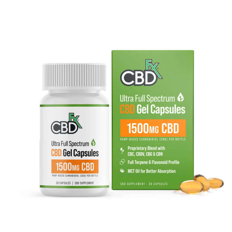 Full Spectrum CBD Soft Gel Capsules 1500-6000mg